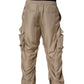 Dolce & Gabbana Brown Ruched Cargo Parachute Men Jogger Pants