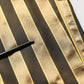 Dolce & Gabbana Gold Black Stripes Satin Tapered Leg Pants