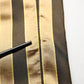 Dolce & Gabbana Gold Black Stripes Satin Tapered Leg Pants
