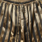 Dolce & Gabbana Gold Black Stripes Satin Tapered Leg Men Pants