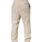 Dolce & Gabbana Beige Linen Tapered Men Dress Trouser Pants