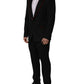 Dolce & Gabbana Black Crystal Embellished 2 Piece Suit
