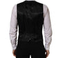Dolce & Gabbana Black Wool Single Breasted Waistcoat Vest
