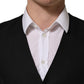 Dolce & Gabbana Black Wool Single Breasted Waistcoat Vest