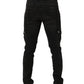 Dolce & Gabbana Black Distressed Cargo Cotton Men Denim Jeans