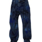 Dolce & Gabbana Blue Tie Dye Cotton Men Straight Denim Jeans