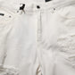 Dolce & Gabbana White Cotton Distressed Straight Denim Jeans