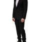 Dolce & Gabbana Black Wool Slim Fit Formal 2 Piece Men Suit