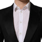 Dolce & Gabbana Black Wool Slim Fit Formal 2 Piece Men Suit