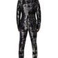 Dolce & Gabbana Black Jacquard Slim Fit Formal 3 Piece Suit