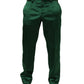 Dolce & Gabbana Dark Green Tapered Leg Dress Trouser Pants