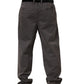 Dolce & Gabbana Dark Gray MidWaist Straight Men Trouser Pants