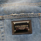 Dolce & Gabbana Blue Cotton Distressed Straight Denim Jeans