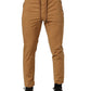 Dolce & Gabbana Brown MidWaist Skinny Jogger Sweatpants Pants