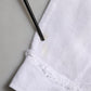 Dolce & Gabbana White Linen Logo Long Sleeves Casual Shirt