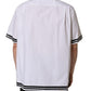 Dolce & Gabbana White LogoPatch Cotton Baseball Casual Shirt