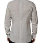 Dolce & Gabbana White Logo GOLD Long Sleeves Dress Shirt