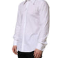 Dolce & Gabbana White MARTINI Long Sleeves Men Dress Shirt