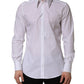 Dolce & Gabbana White MARTINI Long Sleeves Men Dress Shirt