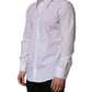 Dolce & Gabbana White MARTINI Long Sleeves Men Dress Shirt