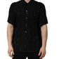 Dolce & Gabbana Black Logo Monogram Short Sleeves Men Shirt