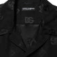 Dolce & Gabbana Black Logo Monogram Short Sleeves Men Shirt