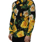 Dolce & Gabbana Black Floral Stretch Cotton SICILIA Fit Dress Shirt
