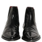 Dolce & Gabbana Black Chelsea Slip On Men Ankle Boots Shoes