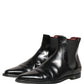Dolce & Gabbana Black Chelsea Slip On Men Ankle Boots Shoes