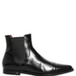 Dolce & Gabbana Black Chelsea Slip On Men Ankle Boots Shoes