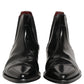 Dolce & Gabbana Black Chelsea Slip On Men Ankle Boots Shoes