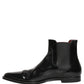 Dolce & Gabbana Black Chelsea Slip On Men Ankle Boots Shoes