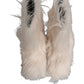 Dolce & Gabbana White Faux Fur Mid Calf Men Boots Shoes