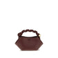 Ganni Bordeaux Recycled Leather Handbag