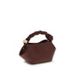 Ganni Bordeaux Recycled Leather Handbag