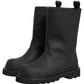 Dolce & Gabbana Black Leather Mid Calf Chunky Men Boots Shoes