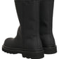 Dolce & Gabbana Black Leather Mid Calf Chunky Men Boots Shoes