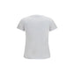 Ganni White Cotton T-Shirt
