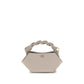 Ganni Gray Recycled Leather Handbag