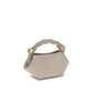 Ganni Gray Recycled Leather Handbag