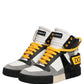 Dolce & Gabbana Multicolor Leather High Top Sneakers Shoes