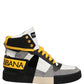 Dolce & Gabbana Multicolor Leather High Top Sneakers Shoes