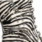 Dolce & Gabbana Black White Zebra Embellished Boots Shoes