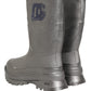 Dolce & Gabbana Metallic Silver Pull On Rain Boots Men Shoes