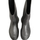 Dolce & Gabbana Metallic Silver Pull On Rain Boots Men Shoes
