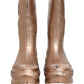 Dolce & Gabbana Rose Gold PVC Pull On Rain Boots Men Shoes