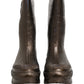Dolce & Gabbana Bronze PVC Pull On Rain Boots Men Shoes