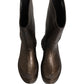 Dolce & Gabbana Bronze PVC Pull On Rain Boots Men Shoes