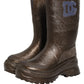 Dolce & Gabbana Bronze PVC Pull On Rain Boots Men Shoes