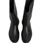 Dolce & Gabbana Black PVC Pull On Rain Boots Men Shoes